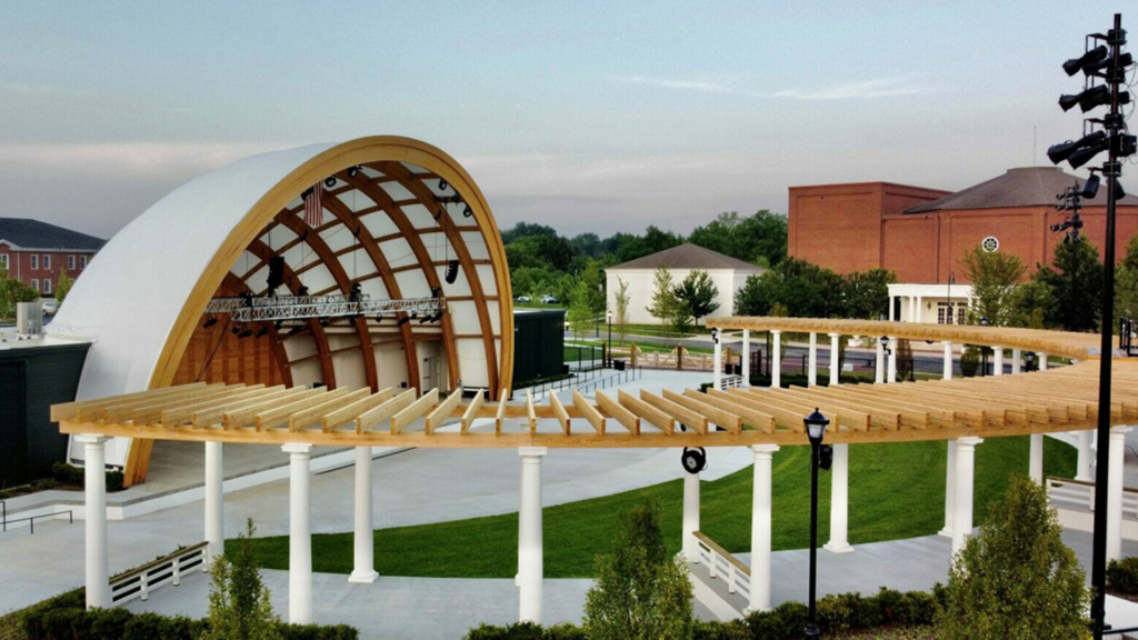to the Hinson Amphitheater in New Albany, Ohio